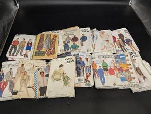 Vintage Sewing Patterns Lot - Simplicity, Kwik Sew, Butterick & McCalls