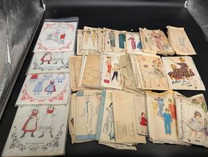 Vintage Sewing Patterns Lot - Simplicity, Sew-Easy, Hollywood Pattern Co., and Doering Designs