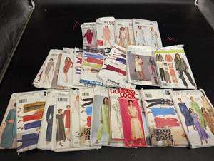 Butterick, McCalls & Simplicity Pattern Lot - Vintage Womens Dress Patterns