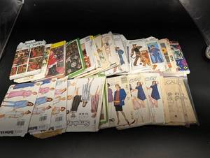 Simplicity & Butterick Sewing Pattern Assortment - Vintage Ladies Wear Patterns