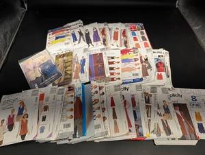 Simplicity, McCalls & Butterick Sewing Patterns Assortment