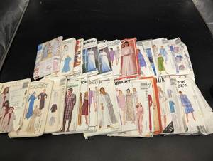 Simplicity, Butterick & McCalls Pattern Lot - Vintage Sewing Patterns