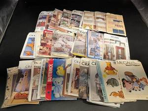McCalls, Butterick & Simplicity Sewing Patterns Lot - Vintage Home Decor & Apparel