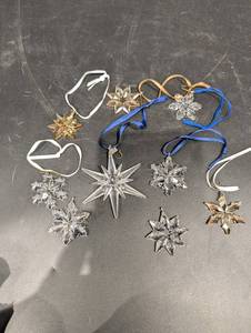 Waterford Crystal Ornaments - Assorted Star and Snowflake Crystals