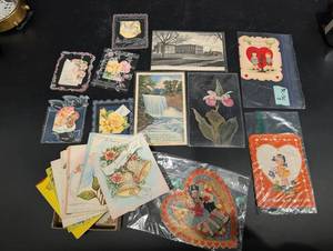 Vintage Valentine Cards Lot - Dear Valentine, Anniversary & Wedding Gift Designs