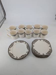 Johnson Bros The Friendly Village Assorted Mugs & Plates Dinnerware Set