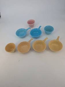Genuine Oven-Serve Ware Teacups Assorted Colors - Blue, Pink & Tan (8-Piece)