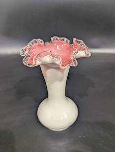 Fenton Ruffled Edge Vase