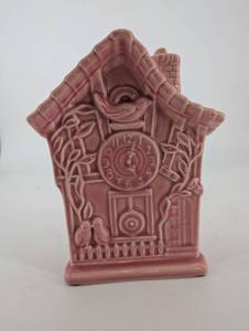 Ceramic House Clock Dial Figurine - Decorative 7 12 Inch Ornament