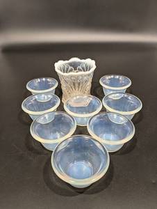 Set of Opalescent glassware