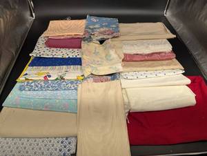 Assorted Fabric Bolts - Floral, Damask, Stripes & Dots