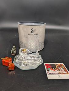 Swarovski Silver Crystal Sleigh 7475 - Made in Austria