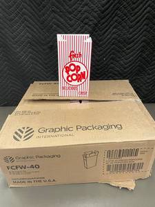 Graphic Packaging International FCFW-40 Fresh Popcorn Box 500Case