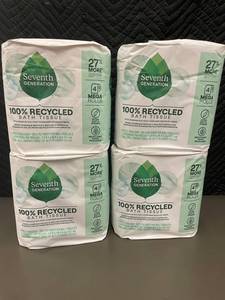 Seventh Generation Mega Rolls Bath Tissue - 100% Recycled 4-Pack (4 Rolls Each)