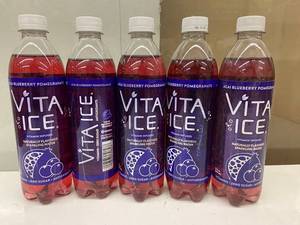 ARAB 3 - Vita Ice Acai Blueberry Pomegranate Sparkling Water - 5 Bottles