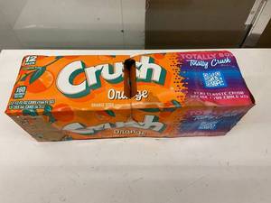PLST 2 - Crush Orange Soda 12-Pack - Caffeine Free, 12 oz Cans
