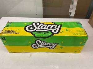PLST 2 - Starry Lemon Lime Soda 12-Can Box - 12 oz Cans, 150 Calories Each