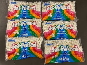 C4 - Jet-Puffed Mini Marshmallows - 6 Bags, 10 oz Each