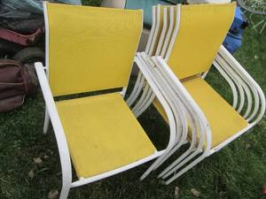 Set of 6 Metal framed Outdoor chair...