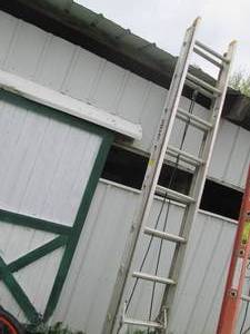20ft Aluminum extension ladder...