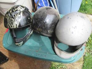 (3) Motorcycle Helmets...