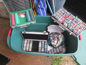 Large tote full of assorted Poker c...