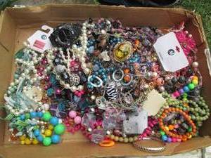 Flat overloaded with Beaded costume...