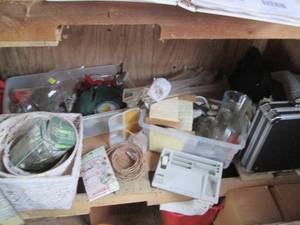 Large variety of crafting supplies ...