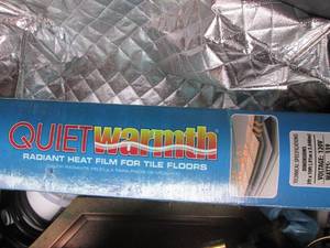 Quiet Tile. in floor heating mat...
