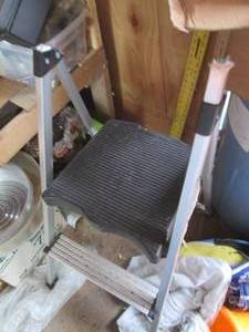 Folding step stool (minus the arche...