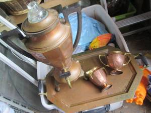 Copper tone Coffee percolator dispe...