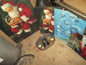 Dolphin, Santa and Spiderman canvas...