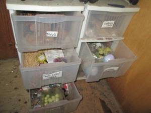 Pair of 3-drawer organizers contain...