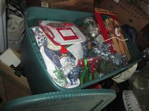 Large covered Tote of Christmas gif...