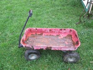 Vintage wagon with rubber wheels...