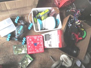 Misc packages of Christmas lights, ...