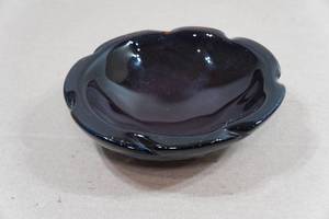 Antique Murano BrownRed Glass Bowl