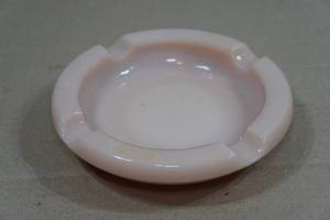 Antique Pink Milk Glass Ash Tray