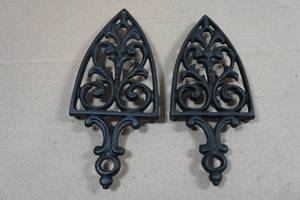 Vintage Griswold and Vulcan Hart Cast Iron Trivets