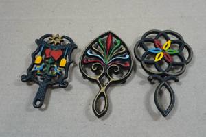 Vintage Wilton Mini Cast Iron Trivets