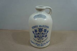 Vintage Henry McKenna Kentucky Straight Bourbon Whiskey Stoneware Jug