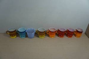 Antique Anchor Hocking Fire-King Milk Glass Mugs