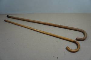 2 Vintage Wooden Canes