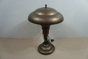 Antique Art Deco Brass Table Lamp