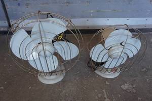 2 Antique Fans