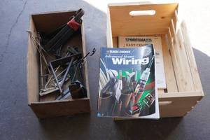 2 Wooden Crates with Vintage Shelving Brackets