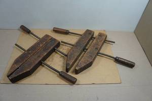 Antique Jorgensen 14 Wood Hand Screw Clamps
