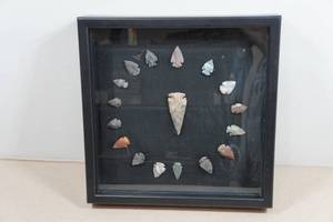 Arrow Head Collection in Shadow Box