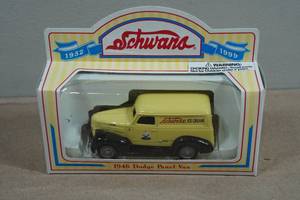 Vintage Metal Schwanns Delivery Van Replica
