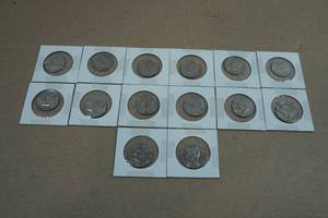 14 US Kennedy Half Dollar Coins